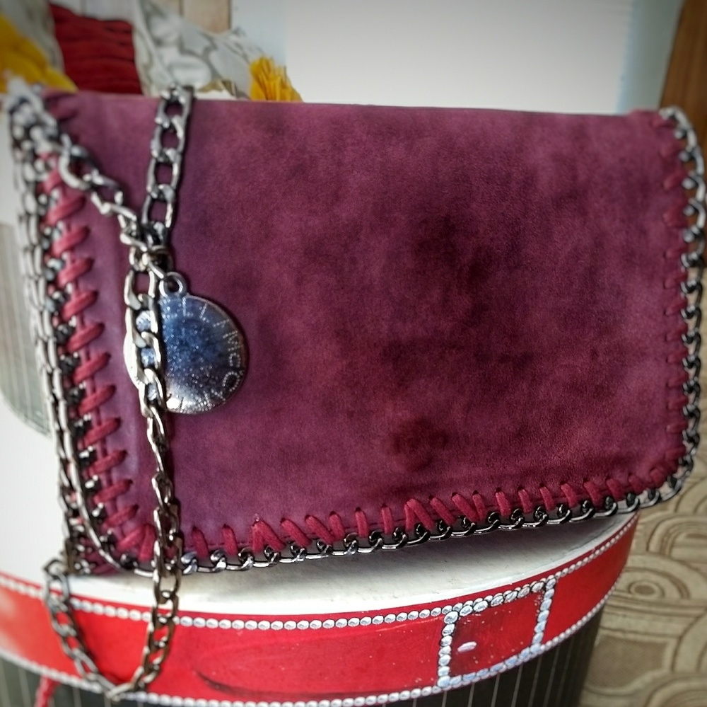 Burgundy Mini Clutch